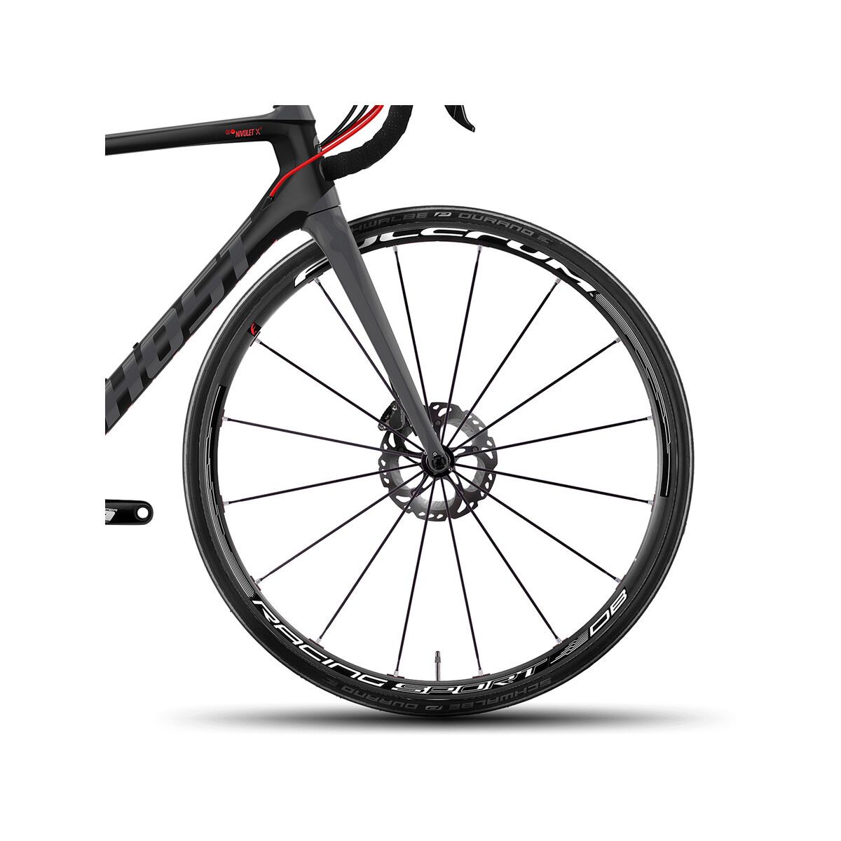 Ghost Nivolet X 5 LC, night black/titanium grey/neon red - Bild 2