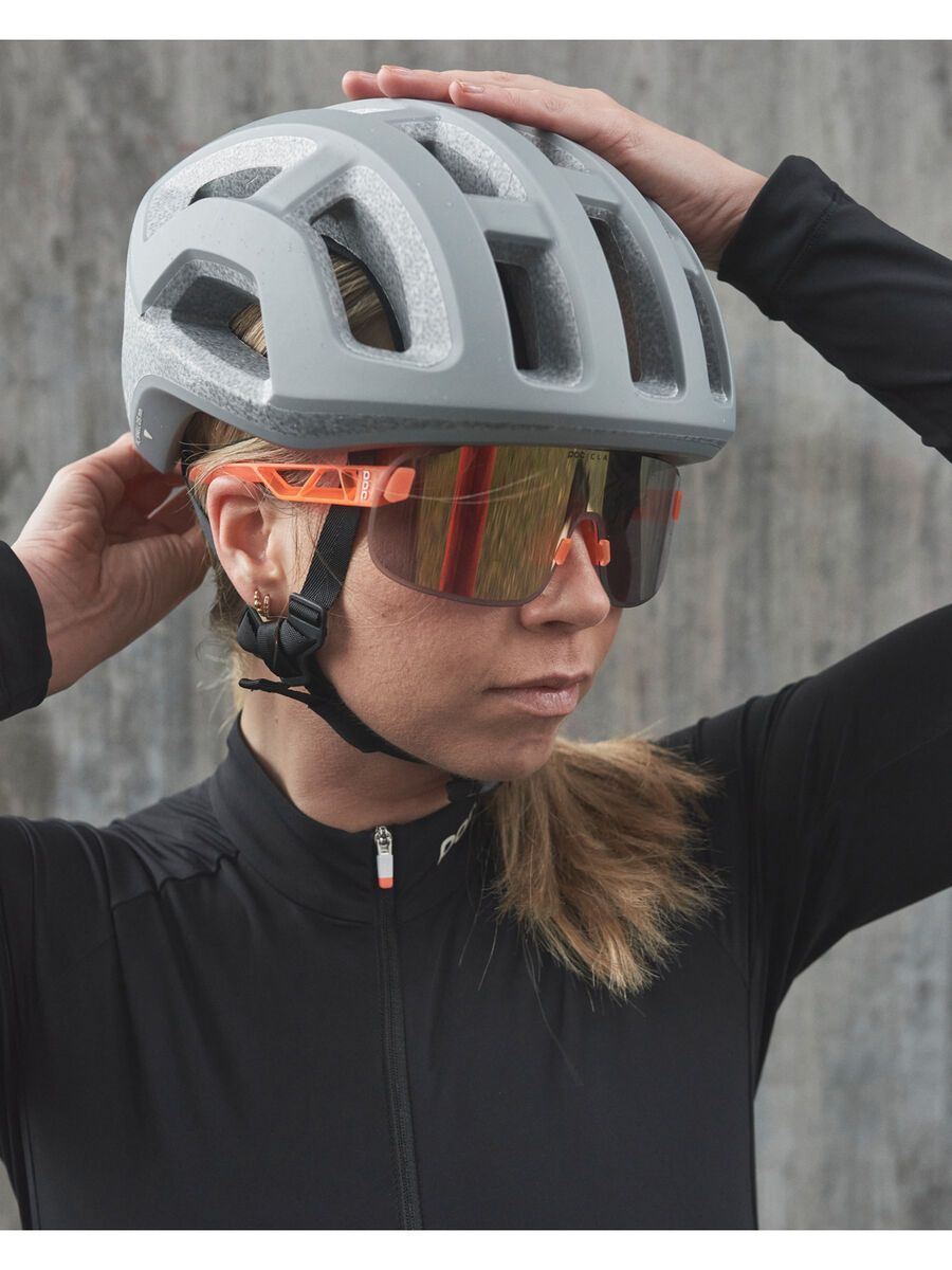 POC Elicit Clarity Road Gold, fluorescent orange transl. - Bild 7