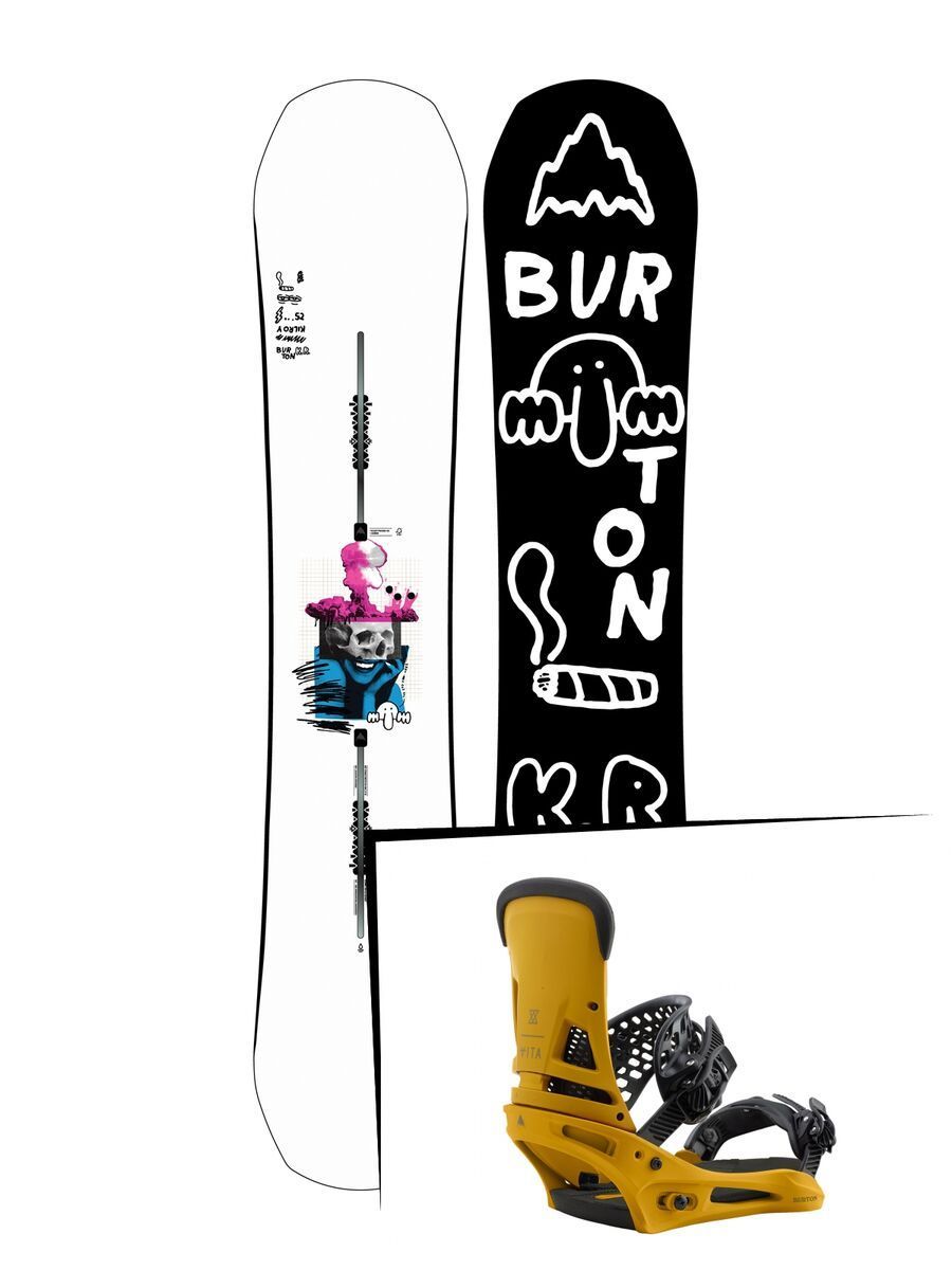 Set: Burton Kilroy Process 2019 + Burton Malavita colonel mustard - Bild 1
