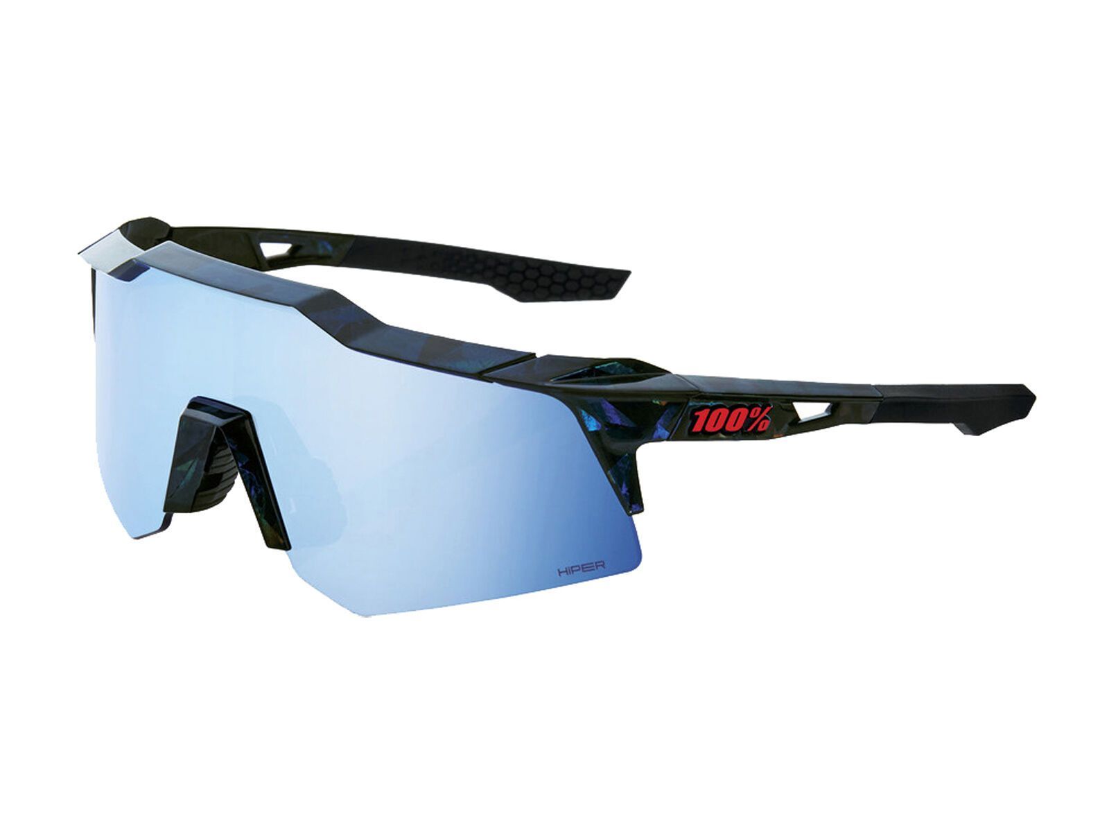 100% Speedcraft XS, HiPER Blue ML Mirror / black holographic - Bild 1