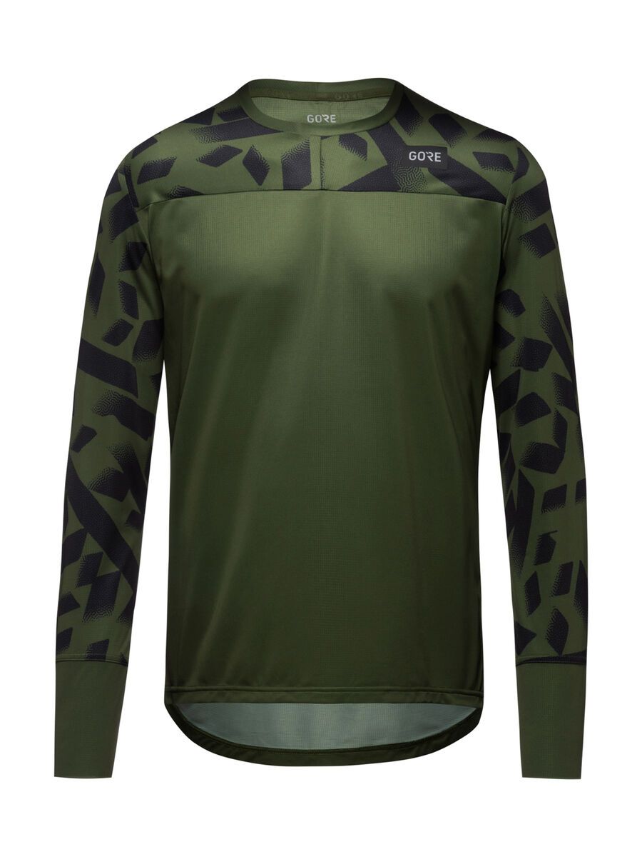 GOREWEAR TrailKPR Daily Langarm Trikot Herren, utility green/black - Bild 1