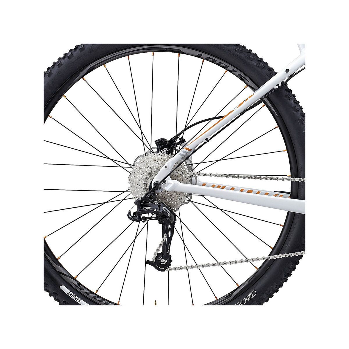 Specialized Jett 29, Pearl White/Orange - Bild 4