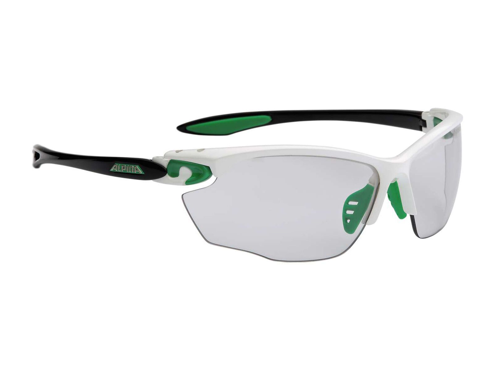 Alpina Twist Four VL+, white-green-black/Varioflex black S1-3 fogstop - Bild 1