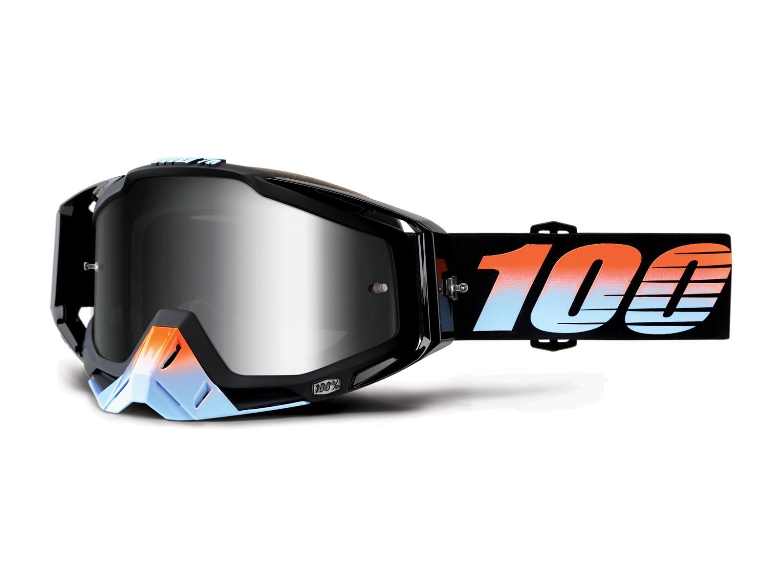 100% Racecraft inkl. Wechselscheibe, starlight/Lens: mirror silver, clear - Bild 1