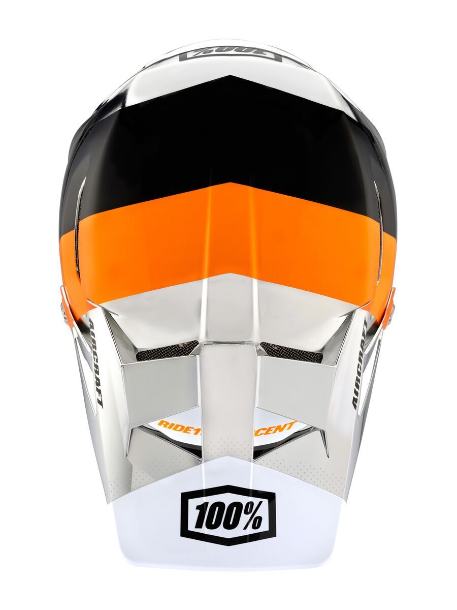 100% Aircraft DH Helmet Chrome Edition, R8 Chrome orange - Bild 4