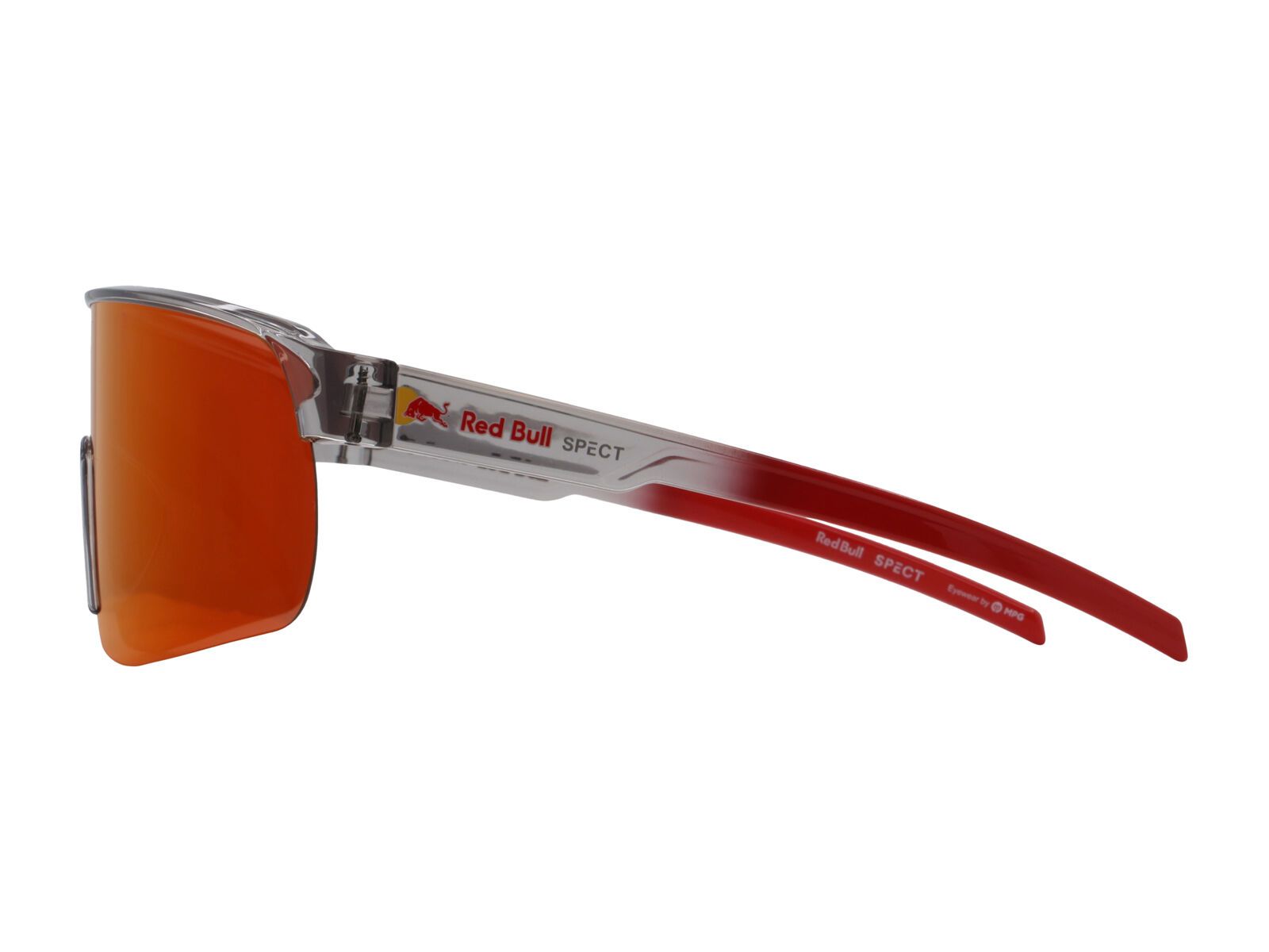 Red Bull Spect Eyewear Dakota, Brown/Red-Orange Mirror / shiny x’tal light grey - Bild 5