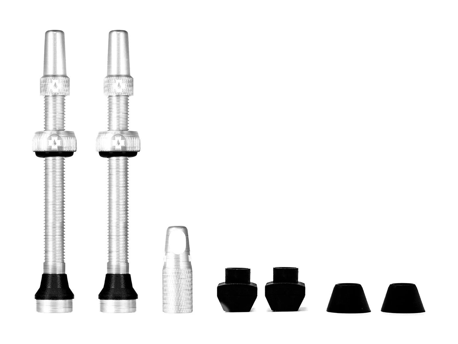 Muc-Off Presta Tubeless Ventile 60mm Rosa - Hochwertige Fahrradventile Mit Anti-Leck System | Mit Ventilentferner