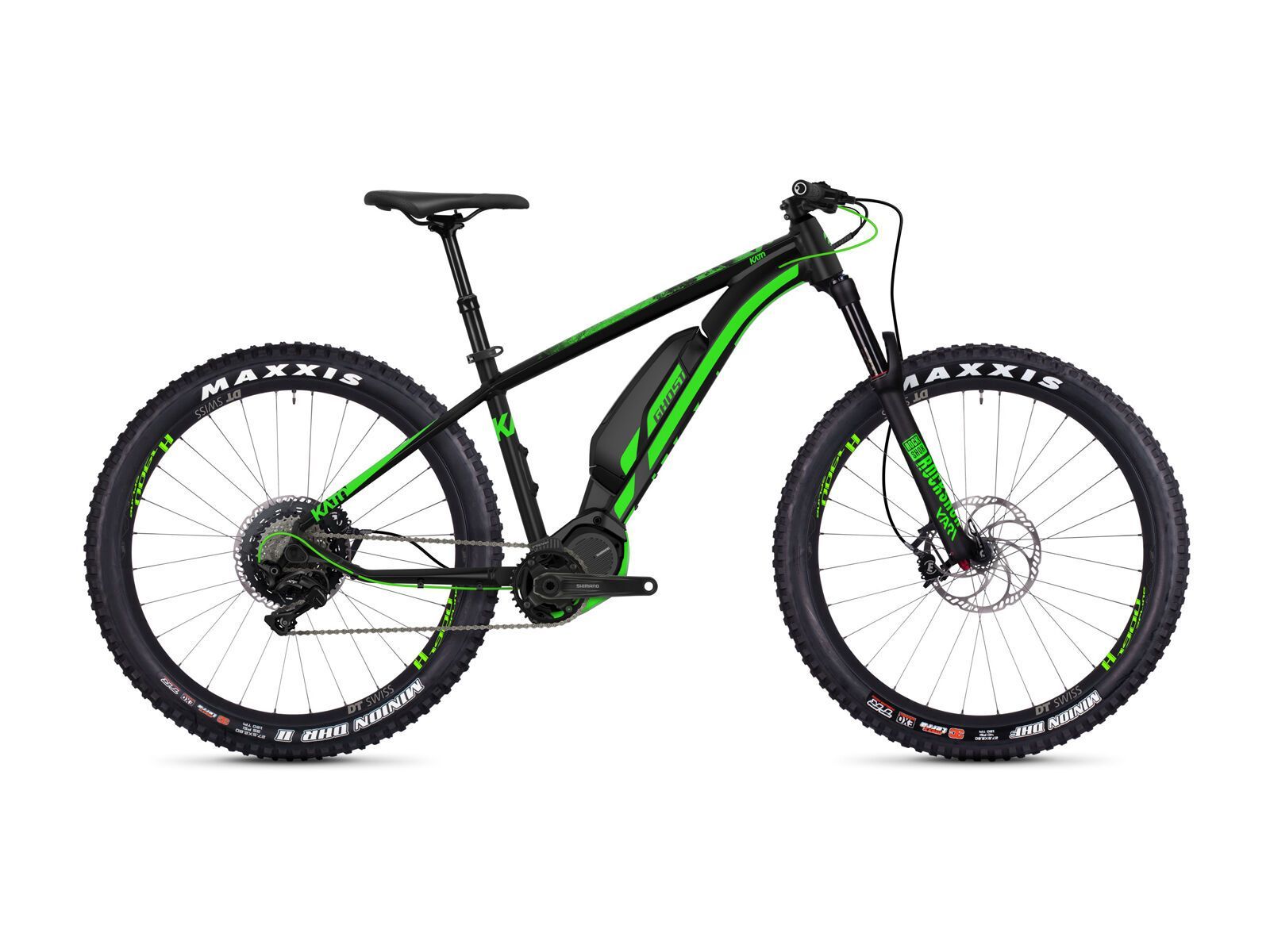 Ghost Hybride Kato S6.7+ AL, night black/neon green - Bild 1