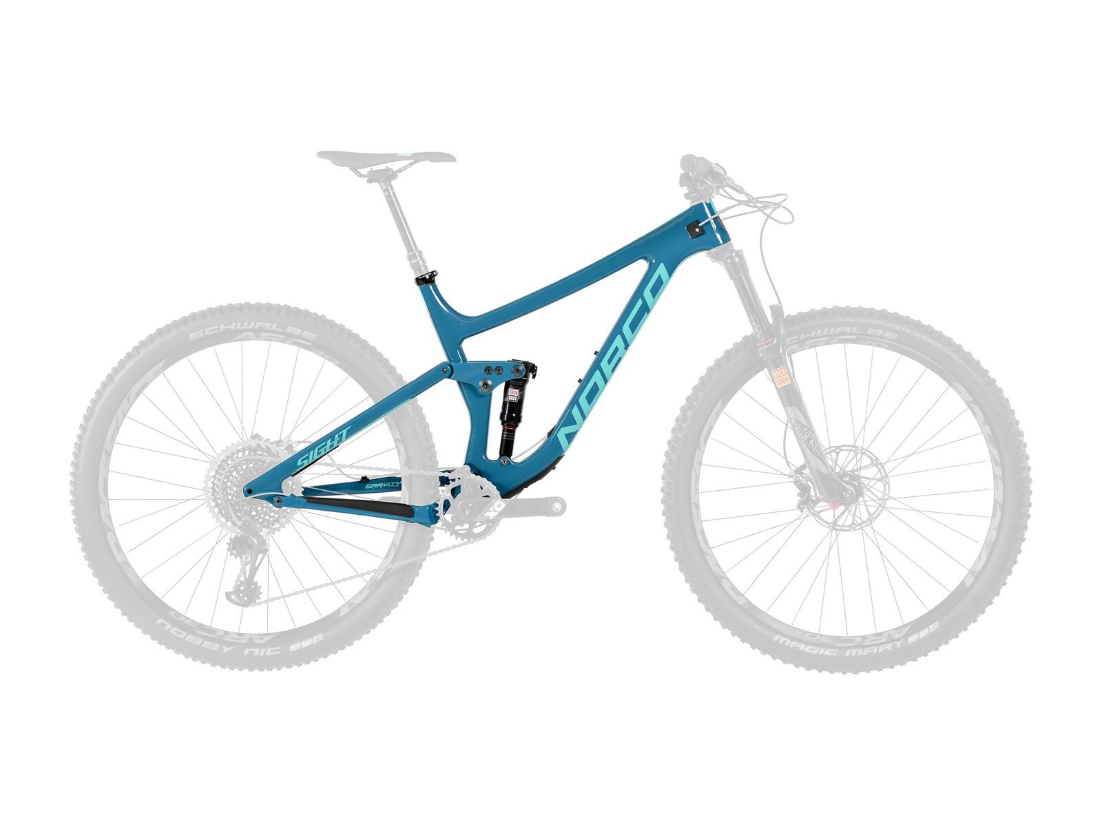 Norco Sight C 9.1 Frame, blue/orange/aqua - Bild 1