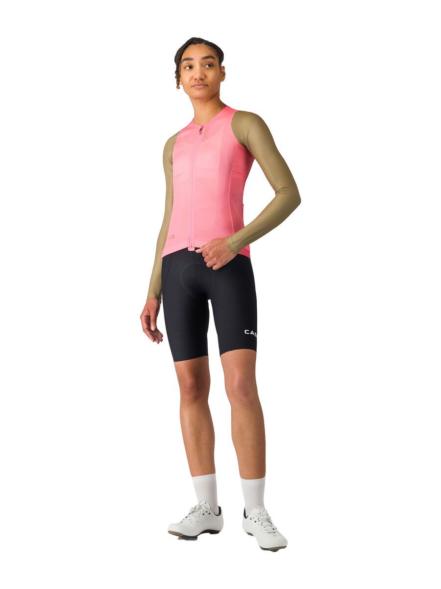 Castelli Corretto W LS Jersey, rosa giro/elmwood - Bild 7
