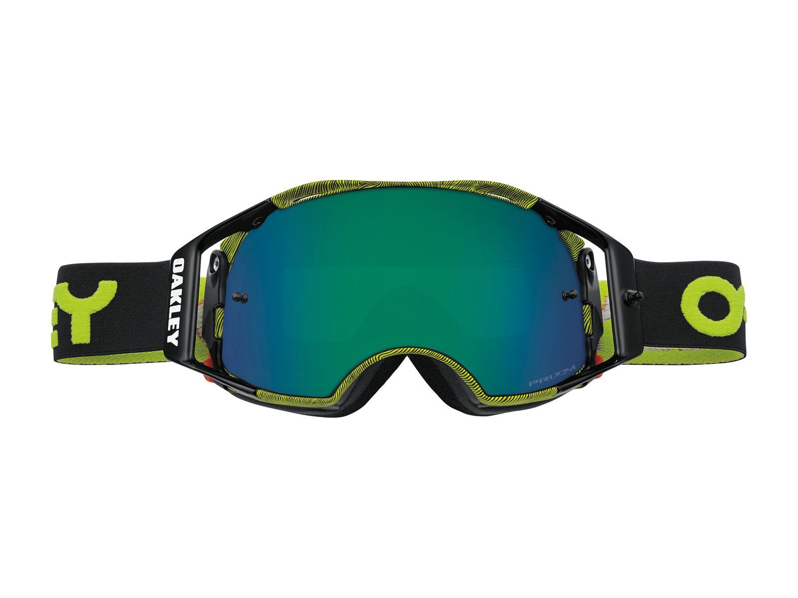 Oakley Airbrake MX Prizm Factory Pilot, factory pilot thumbprint green/Lens: prizm mx jade - Bild 2