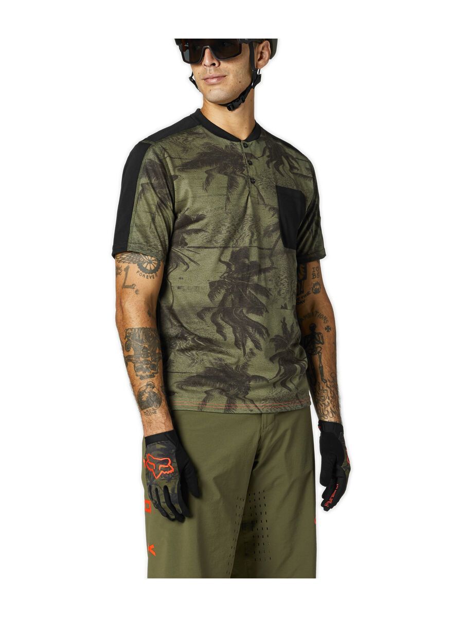 Fox Ranger Drirelease SS Henley, olive green - Bild 1