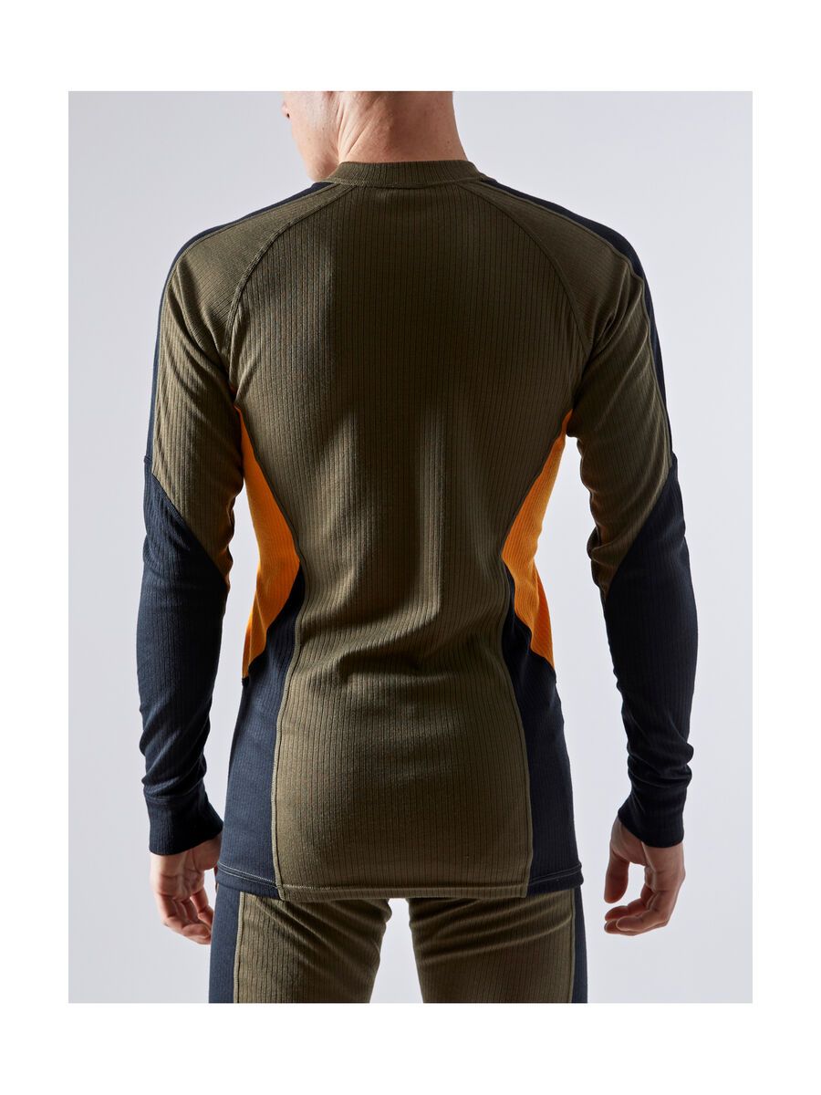 Craft Core Dry Baselayer Set M, dark olive/tiger - Bild 5