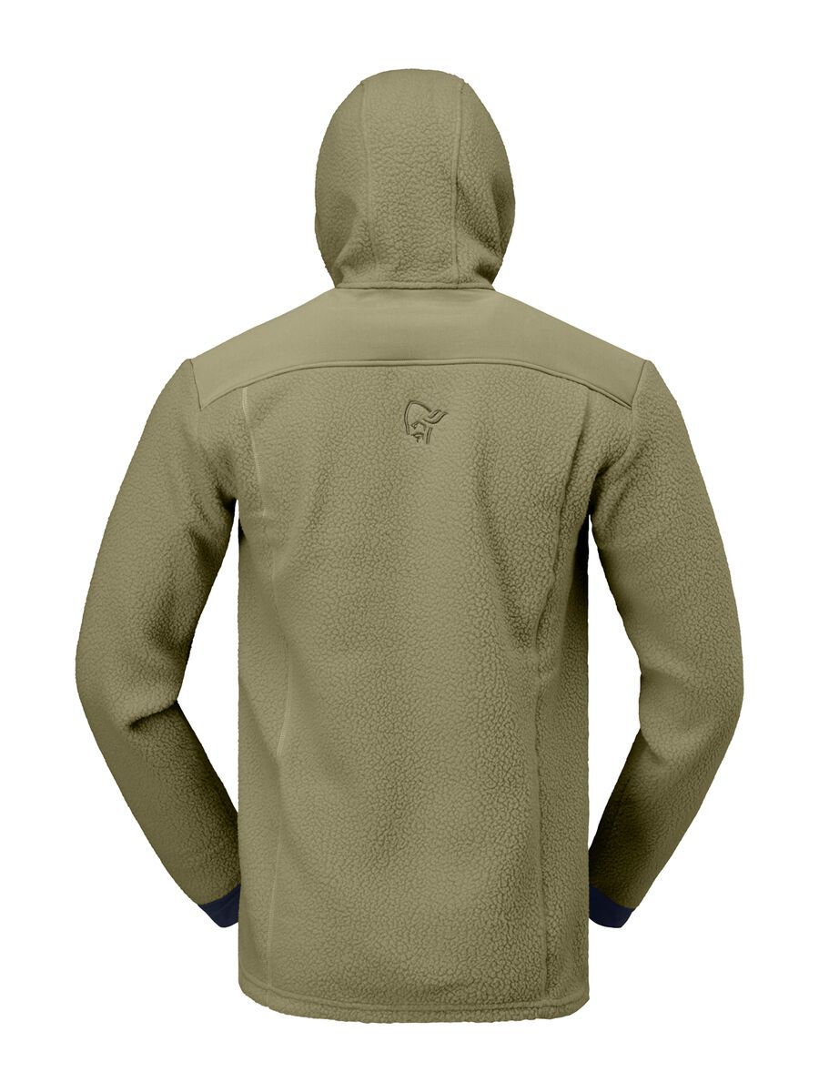 Norrona trollveggen warm3 Zip Hood M's, deep lichen green - Bild 3