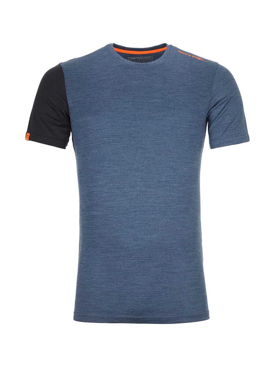 Ortovox 185 Merino Rock'n'Wool Short Sleeve M, night blue blend - Bild 1