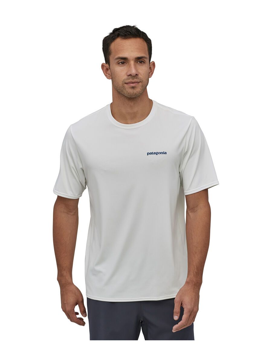 Patagonia Men's Capilene Cool Daily Graphic Shirt Boardshort Logo, white - Bild 5