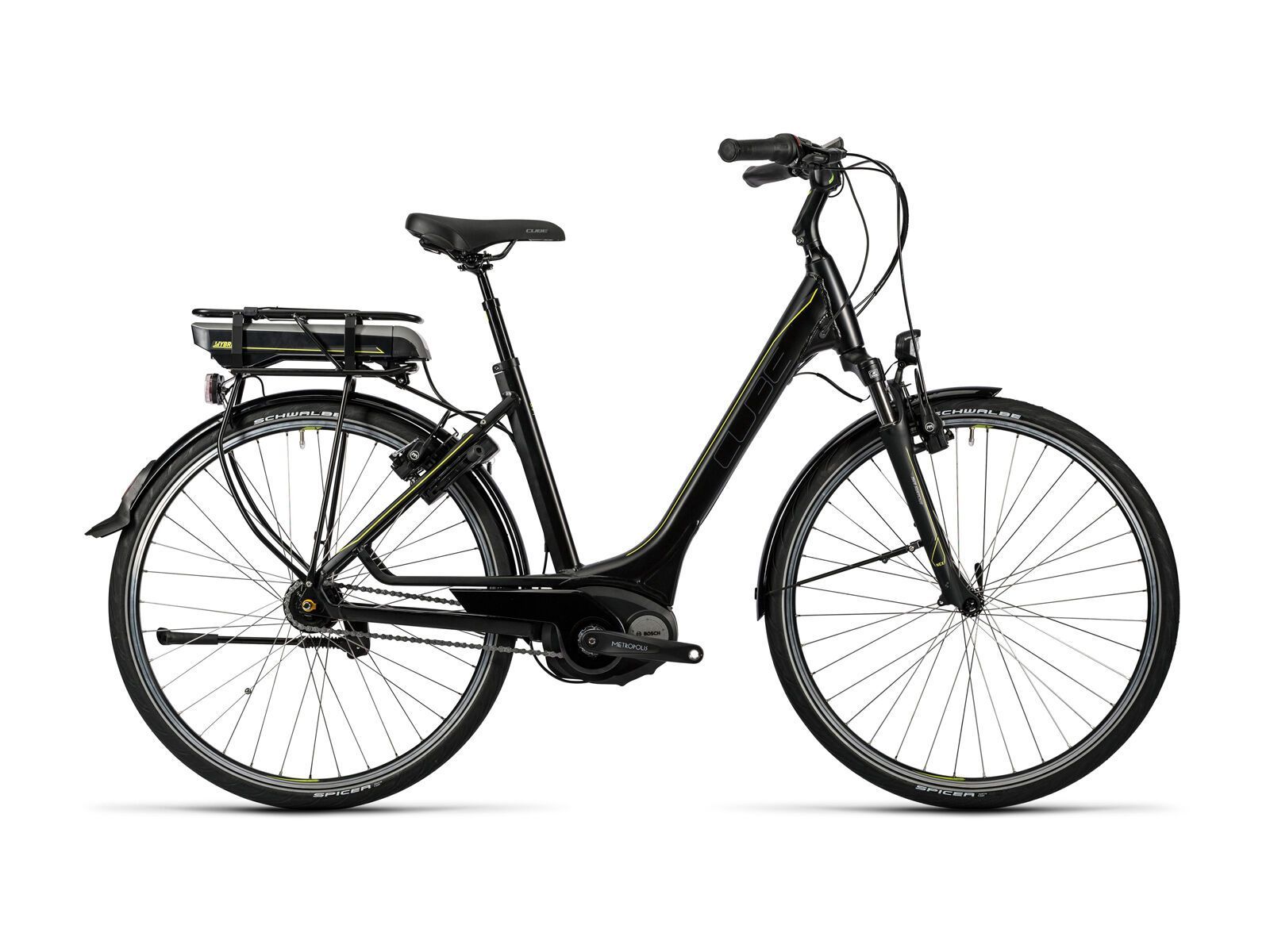 Cube Travel Hybrid 400 Easy Entry, black´n´lime - Bild 1