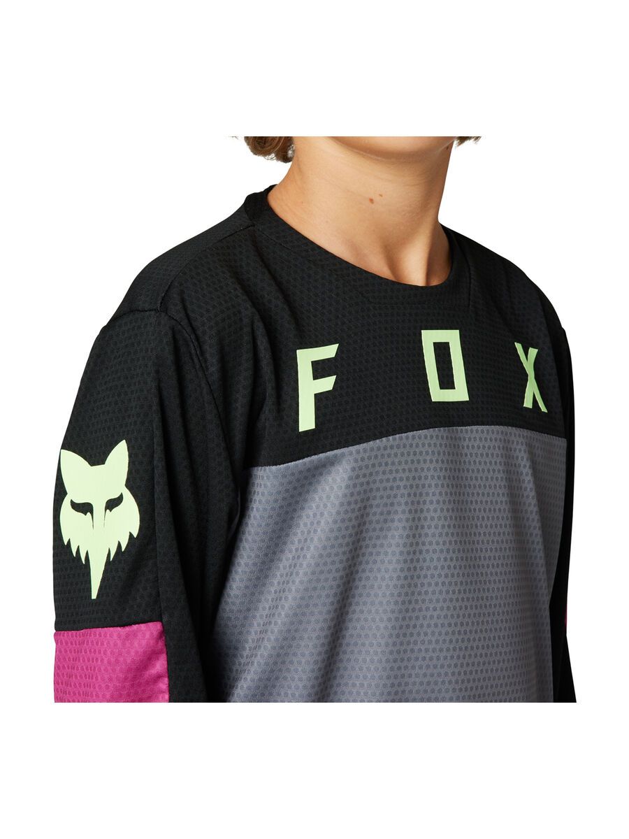 Fox Youth Defend LS Jersey, black - Bild 4
