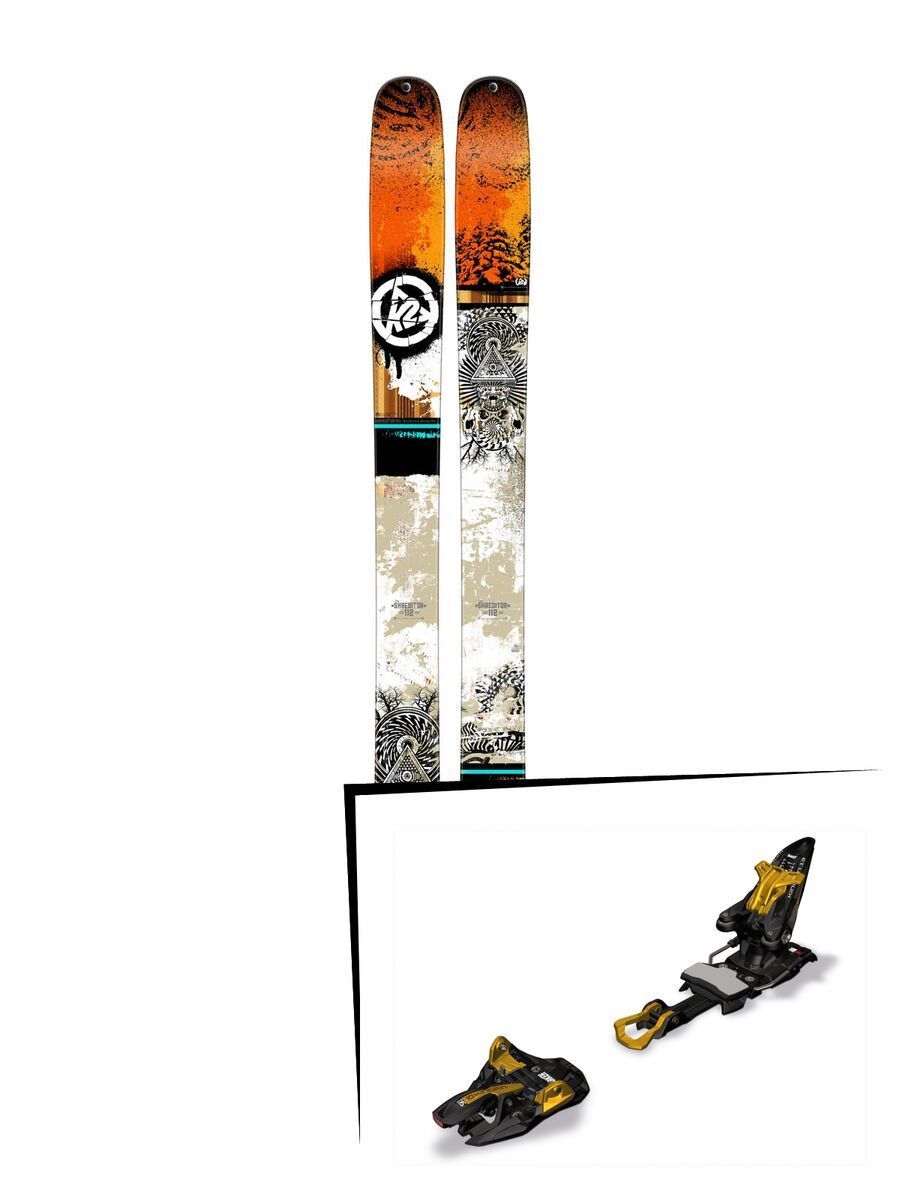 K2 SKI Set: Shreditor 112 2015 + Marker Kingpin 13 - Bild 1