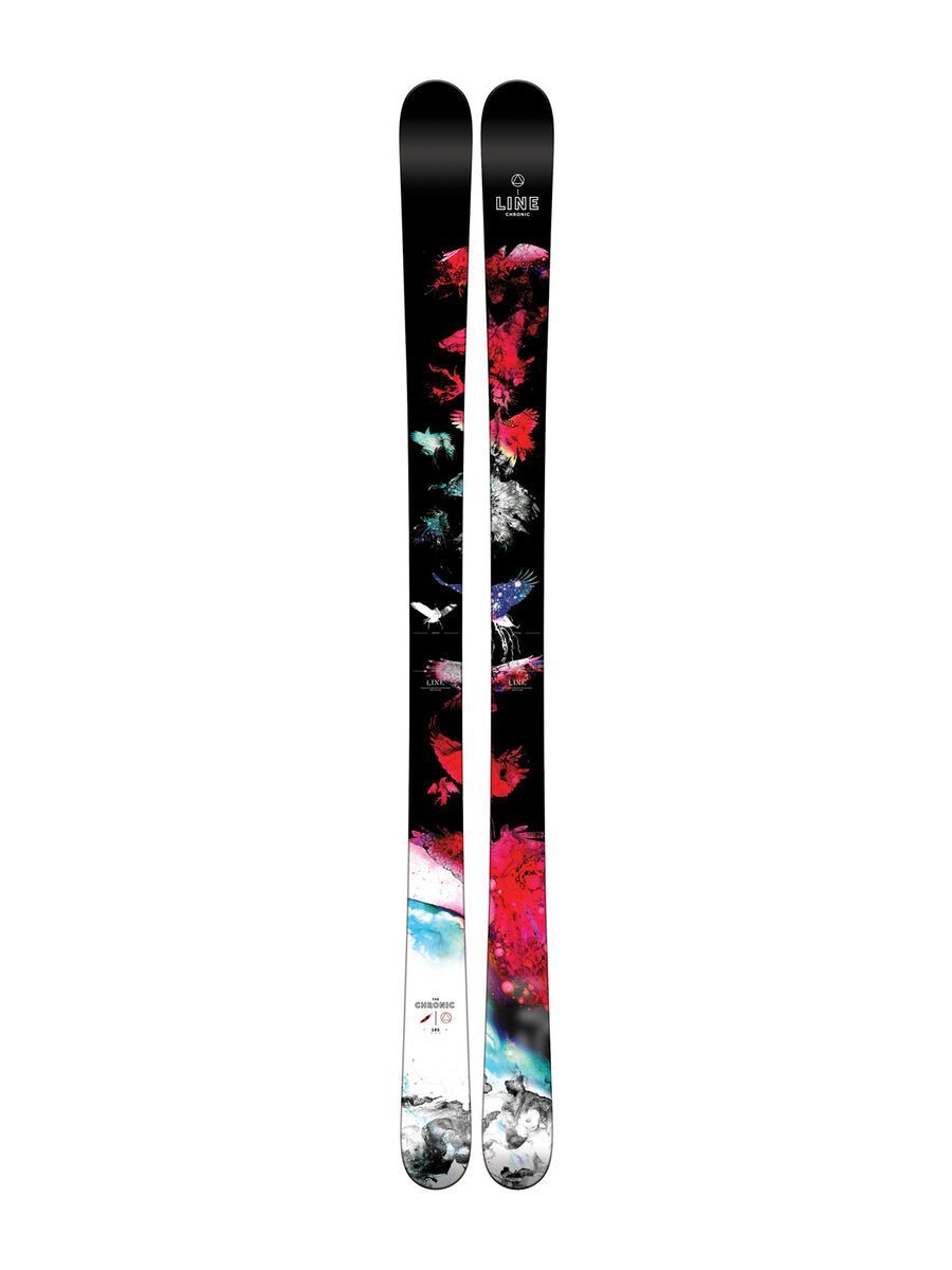 Set: Line Chronic 2016 + Marker Free Ten 100 mm, white/black/anthracite - Skiset - Bild 2