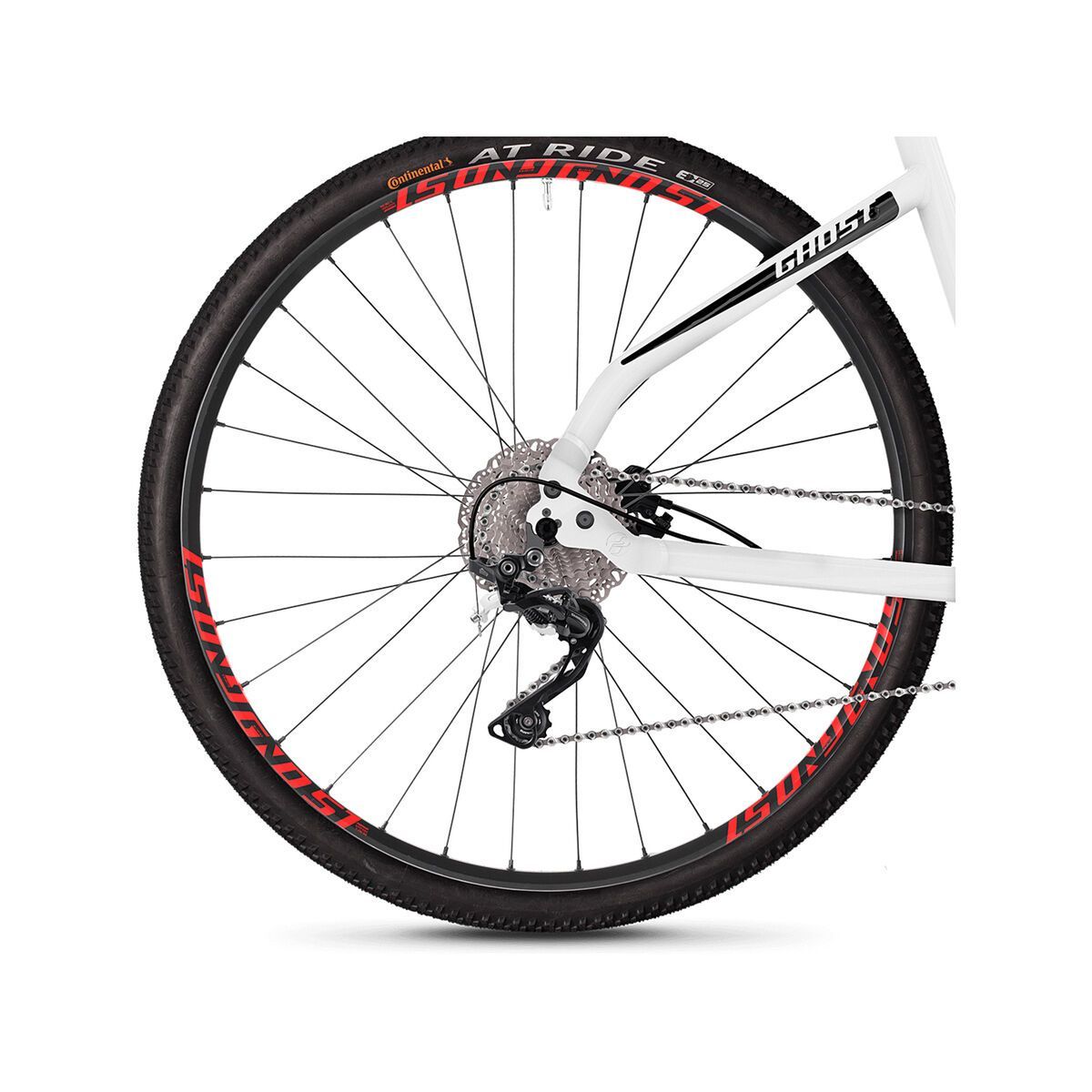 Ghost Square Cross 2.8 W AL, star white/jet black/fiery red - Bild 5