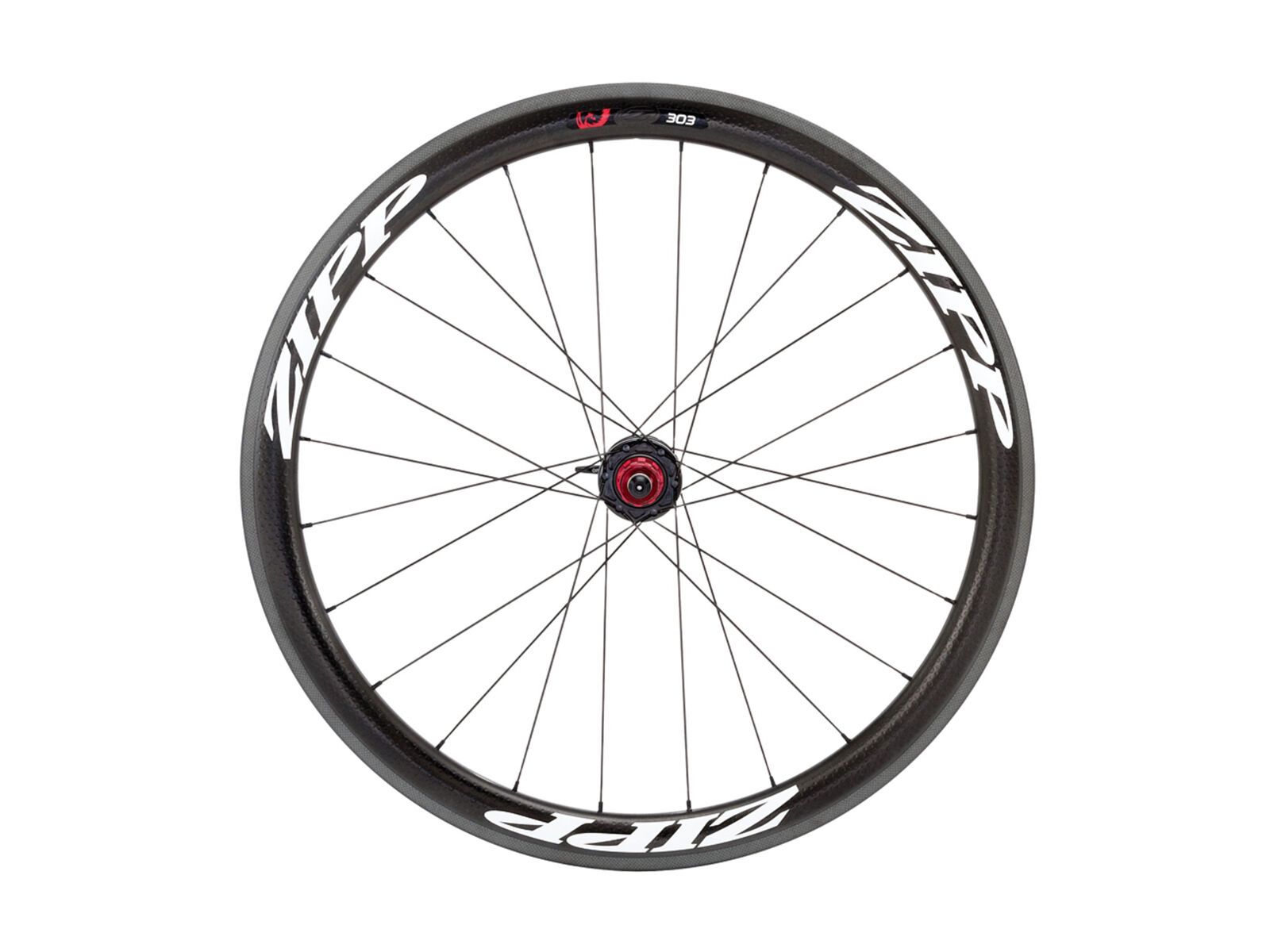 Zipp 303 Firecrest Carbon Clincher, schwarz / mattweisse Aufkleber - Bild 1