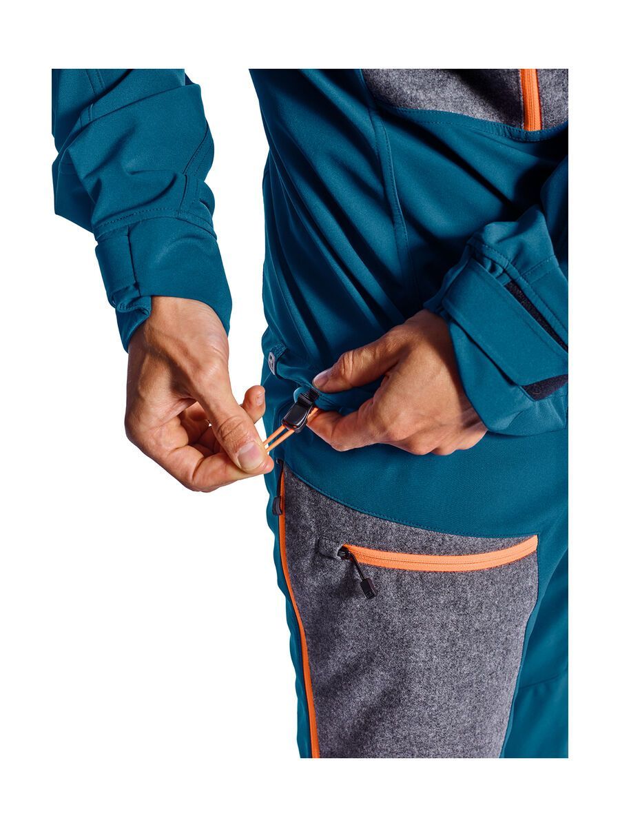 Ortovox Merino Naturtec Plus Pordoi Jacket M, petrol blue - Bild 7