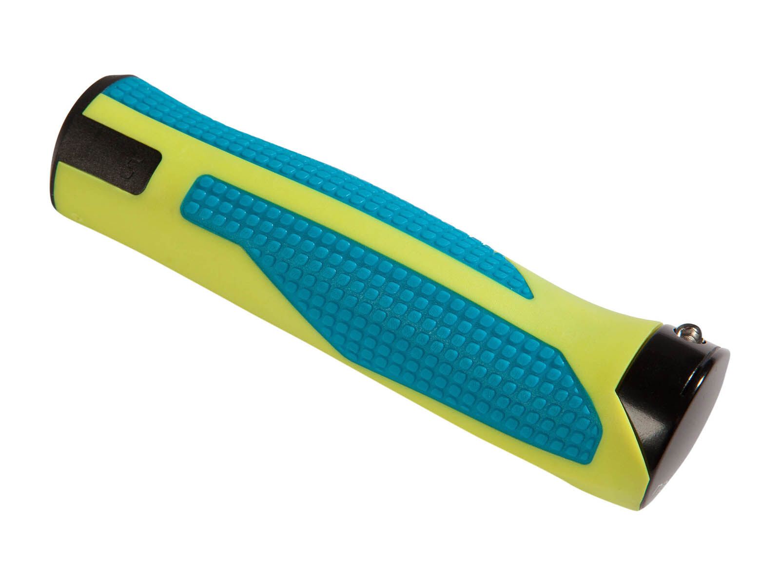 Cube Natural Fit Race Griffe, lime/blau - Bild 2