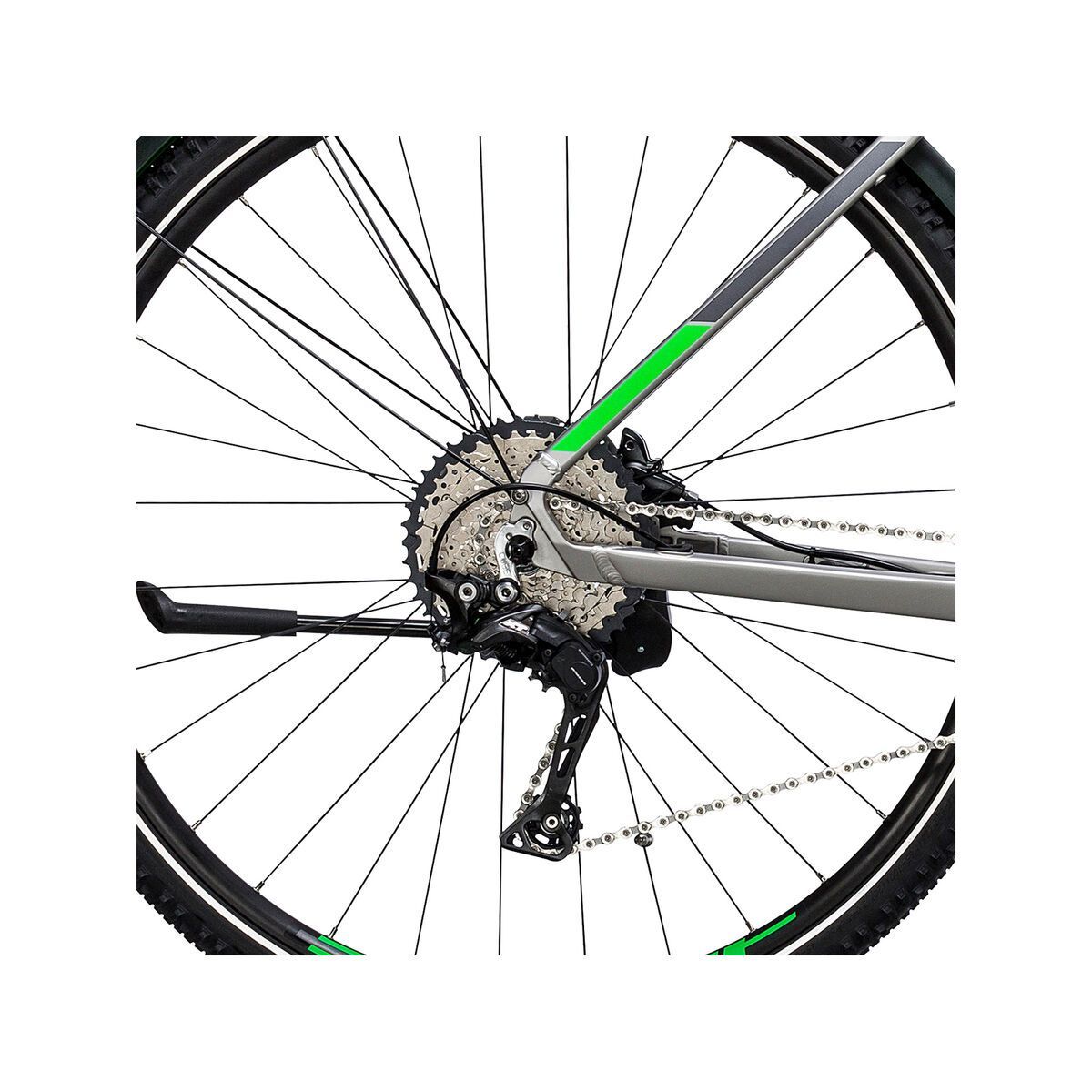 Cube Cross Hybrid Race Allroad 500 Trapeze, silver´n´green - Bild 4