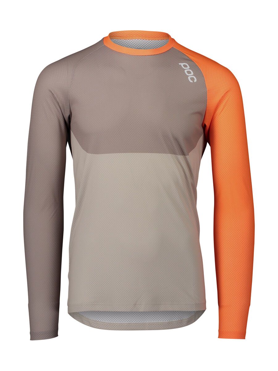 POC MTB Pure LS Jersey, zink orange/moonstone grey/lt sandstone beige - Bild 1