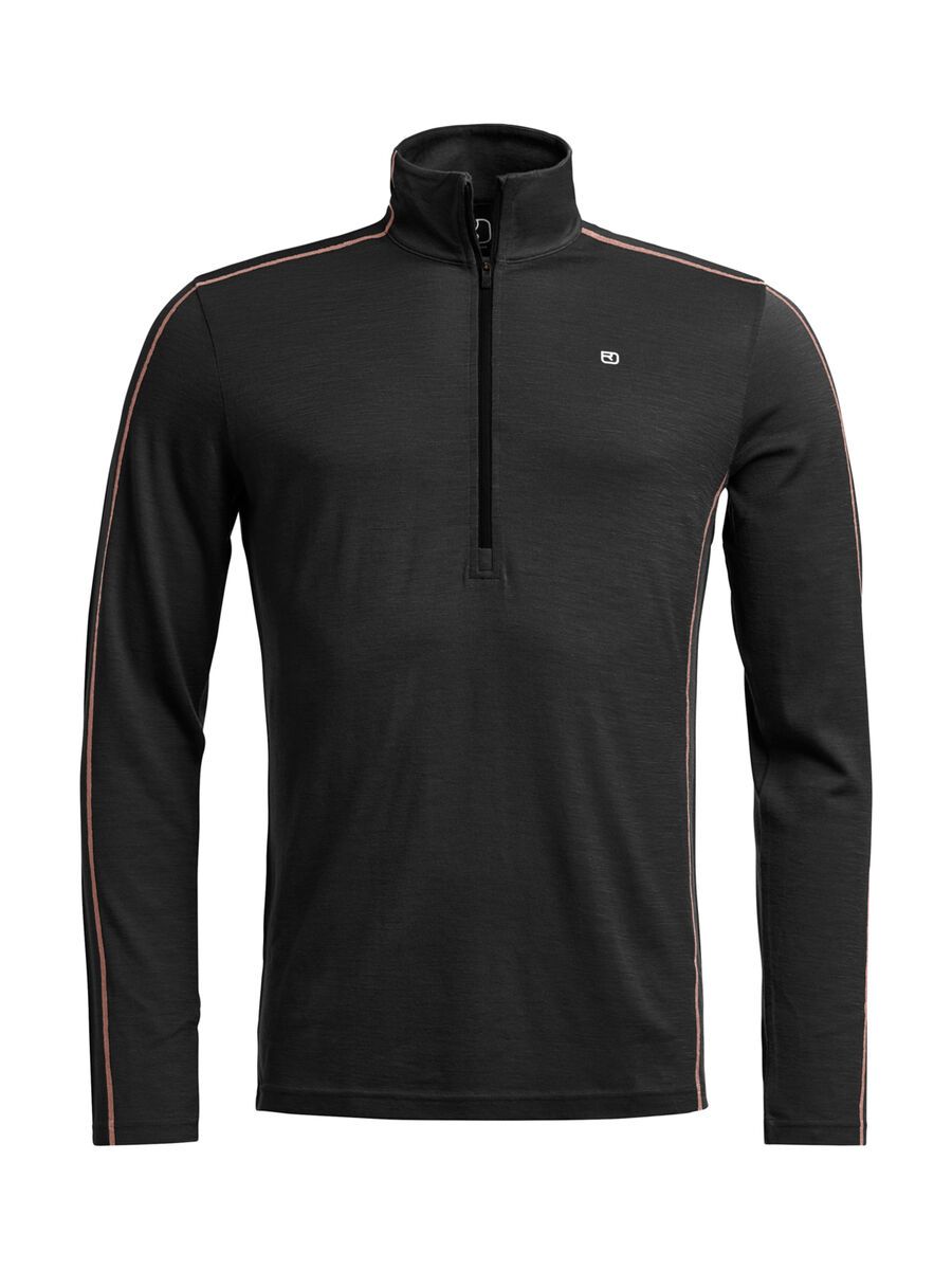 Ortovox 185 Rock'n'wool Zip Neck M, black raven - Bild 1