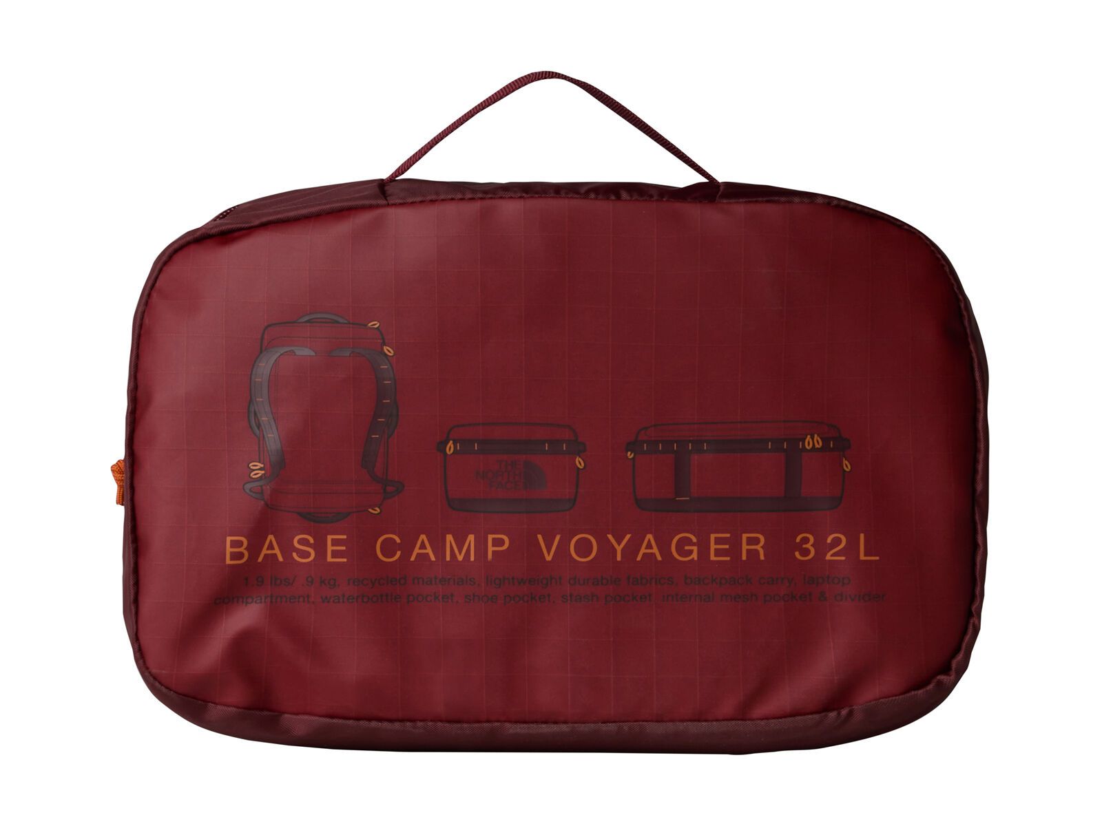 The North Face Base Camp Voyager Duffel 32L, sumac/iron bronze - Bild 5