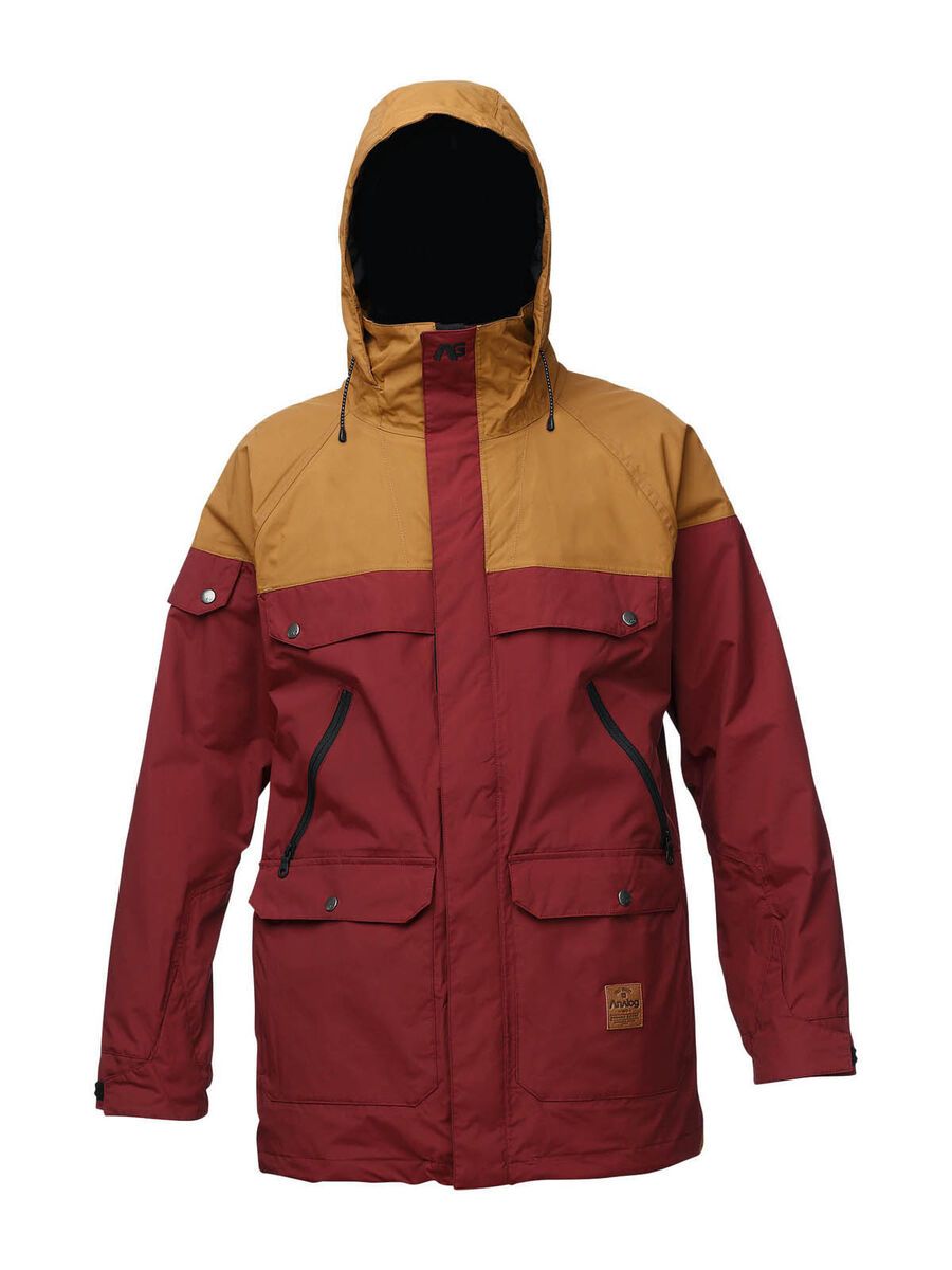Analog Anthem Jacket, burgundy/leather brown - Bild 1