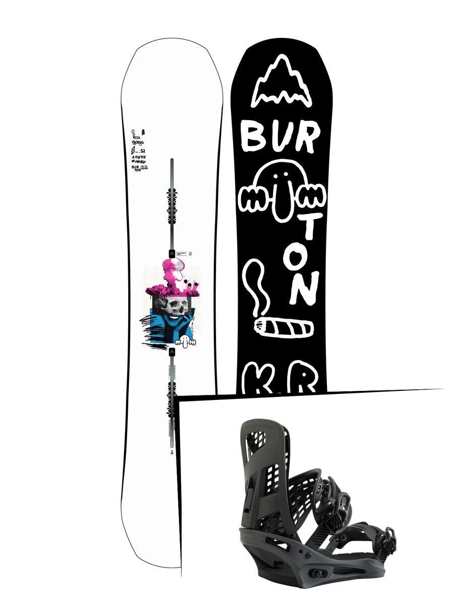Set: Burton Kilroy Process 2019 + Burton Genesis X black matte - Bild 1