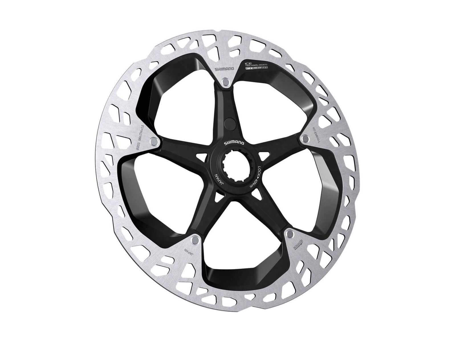 Shimano RT-EM910 Bremsscheibe Ice-Tech Freeza Center Lock - 180 mm / inkl. Magnet - Bild 1