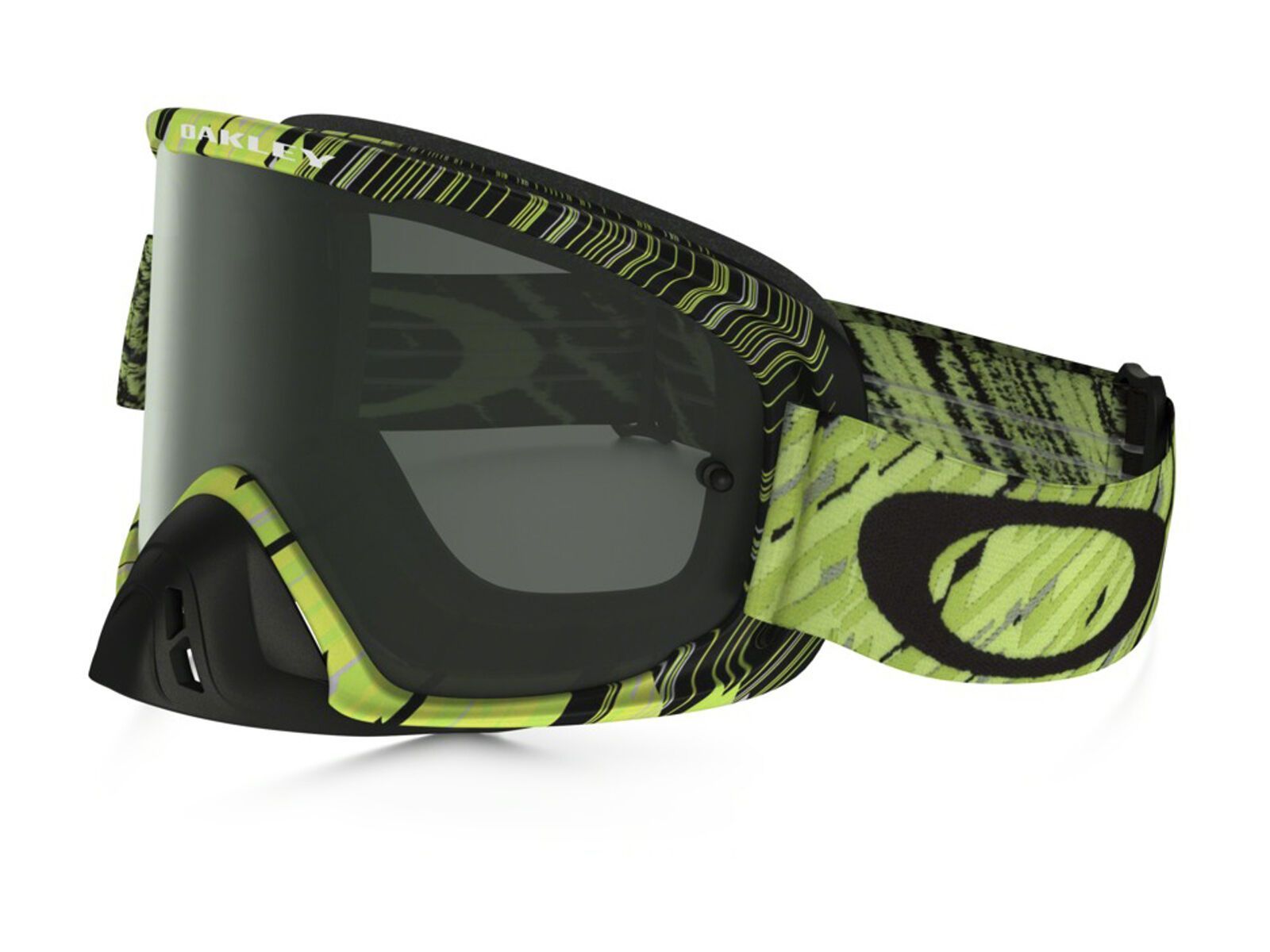 Oakley O2 MX, rain of terror green/yellow/Lens: dark grey - Bild 1