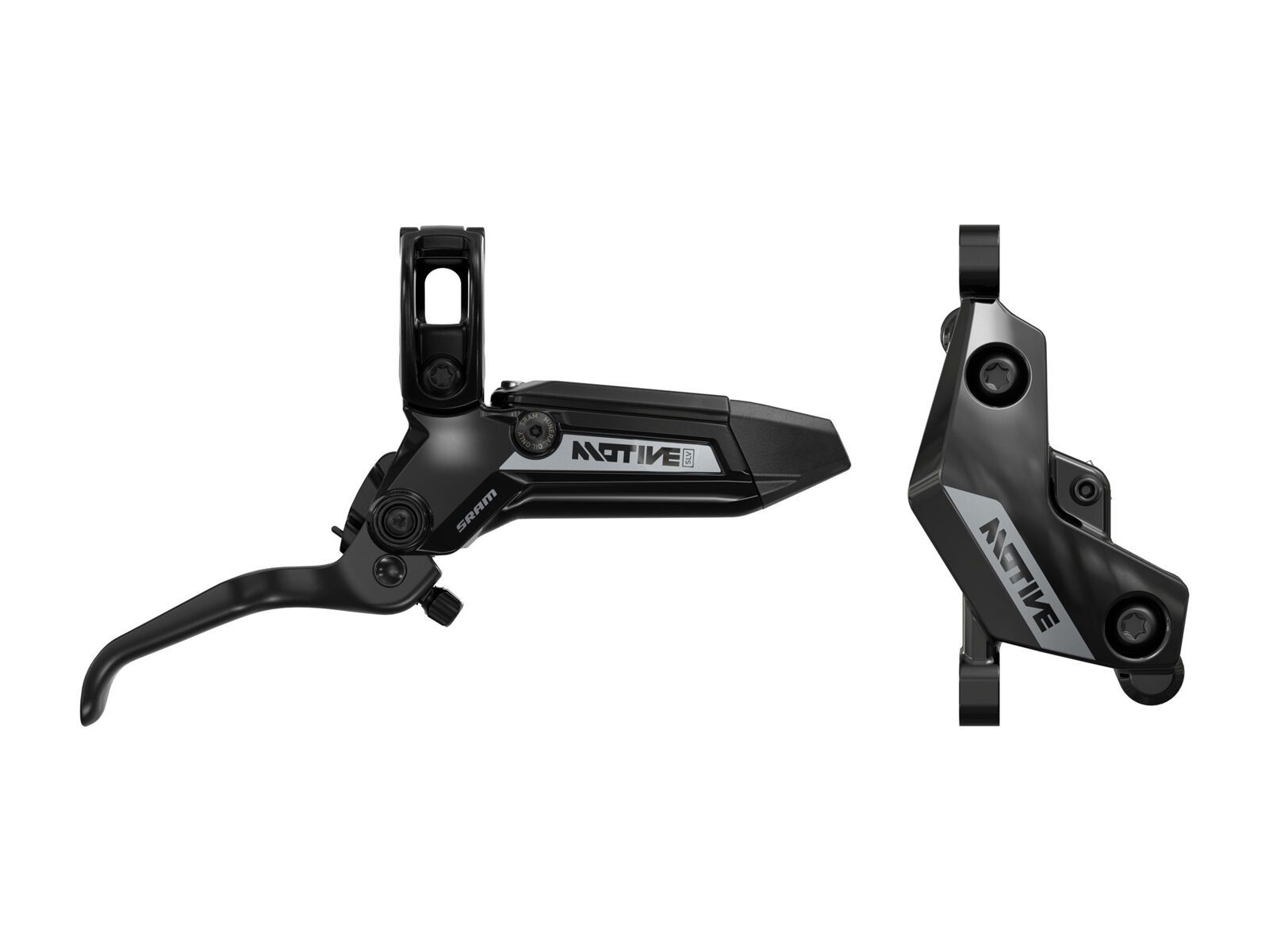SRAM Motive Silver Stealth - VR, gloss black anodized - Bild 1