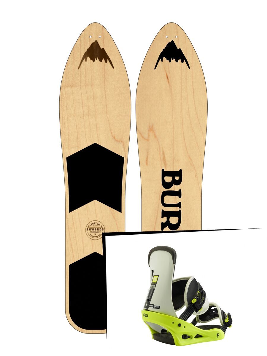 Set: Burton The Throwback 2019 + Burton Freestyle mtn dude green - Bild 1
