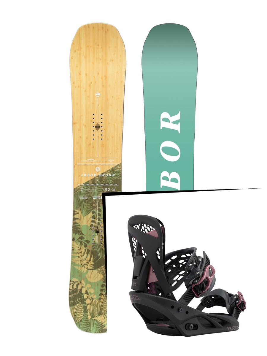 Set: Arbor Swoon Rocker 2017 + Burton Escapade (1712754S) - Bild 1