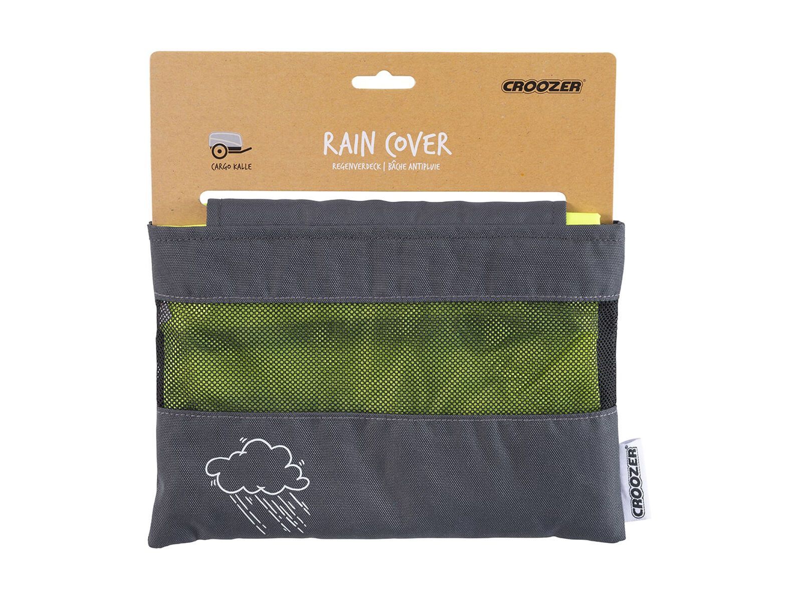 Croozer Regenverdeck für Cargo Kalle, neongelb - Bild 2
