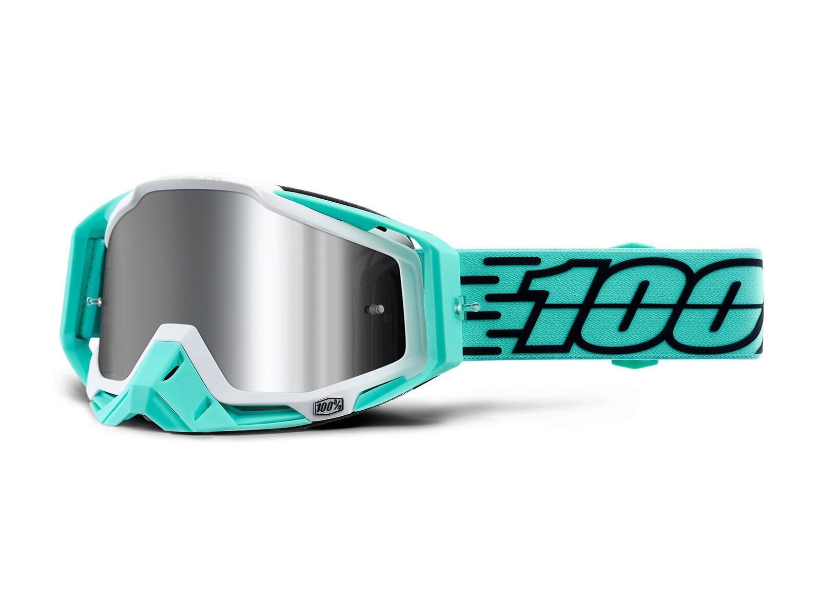 100% Racecraft Plus, fasto/Lens: injected silver flash mirror - Bild 1