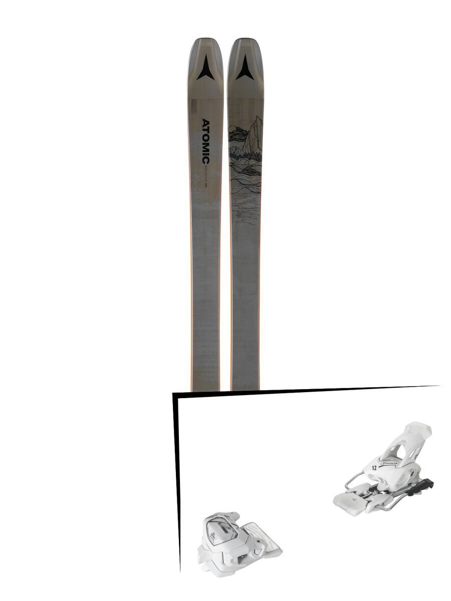 Set: Atomic Bent Chetler 100 2019 + Tyrolia Attack² 12 GW matt white - Bild 1