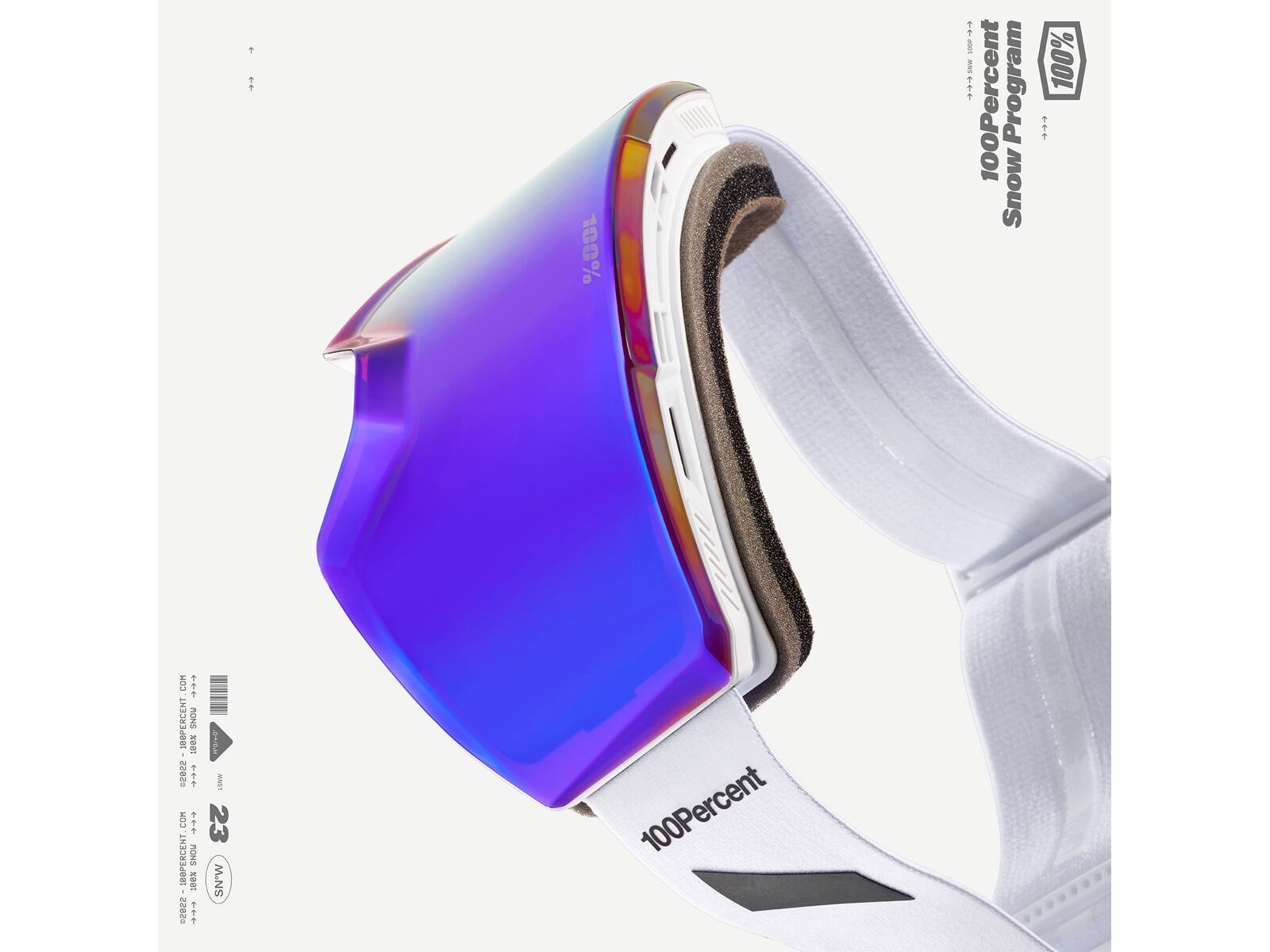 100% Norg - HiPER Copper w/Violet ML Mi, essential white | BIKER