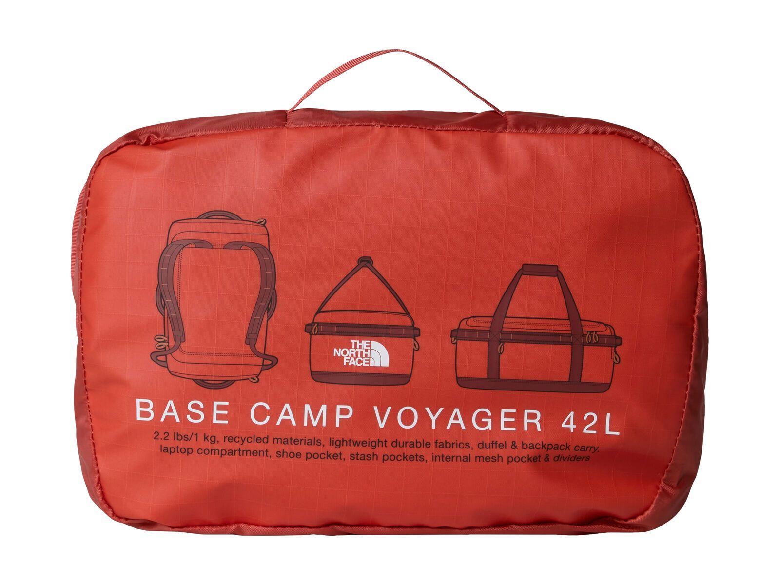 The North Face Base Camp Voyager Duffel 42L, mars dust/sumac - Bild 5
