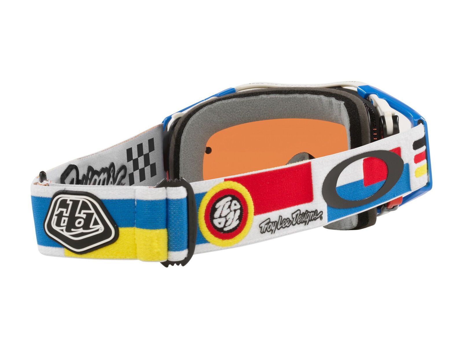 Oakley Airbrake MTB Troy Lee Designs - Prizm MX Sapphire Iridium, white dropin - Bild 7