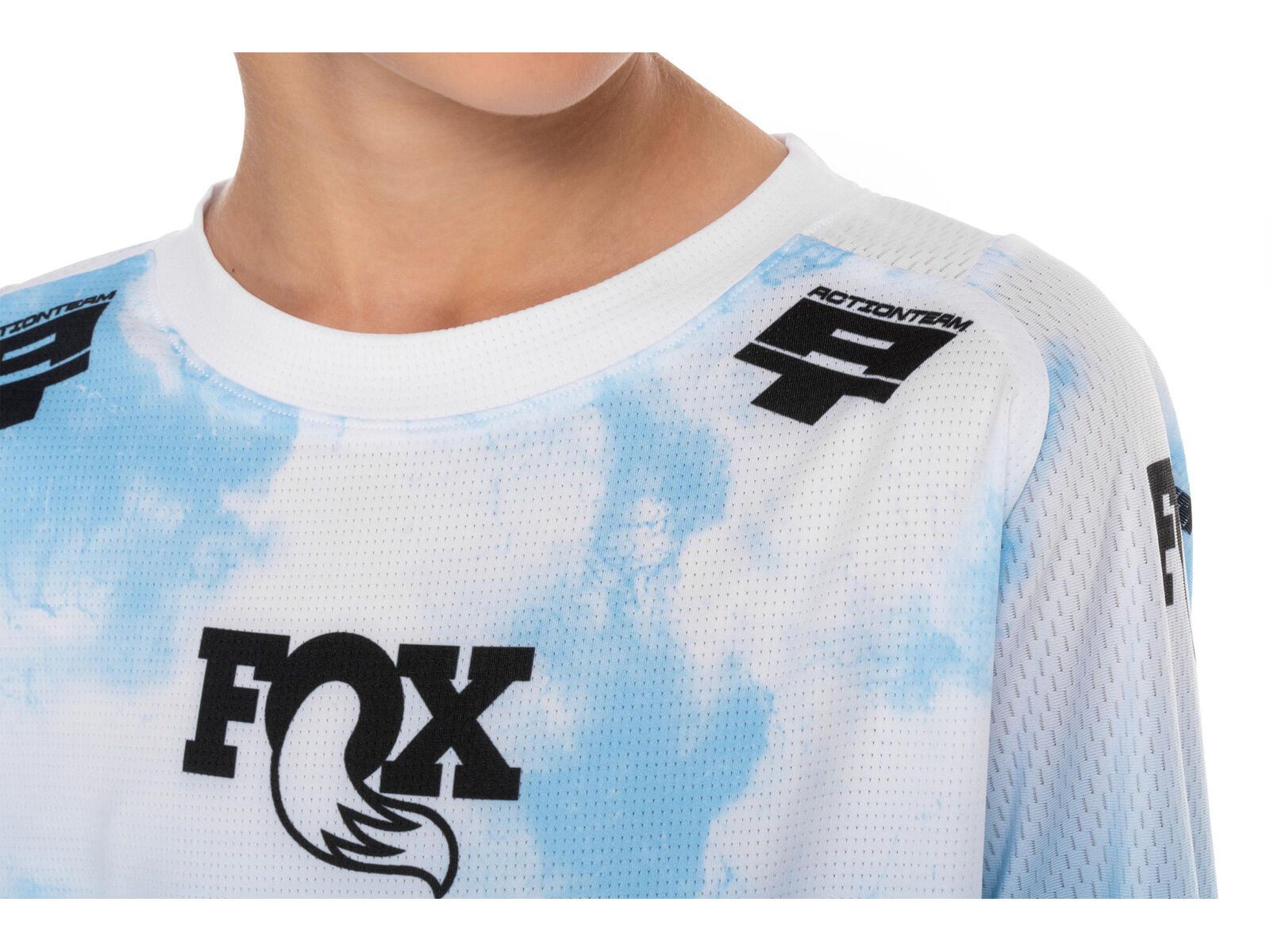 Cube MTB Trikot Rookie X Actionteam langarm, topas blue - Bild 4