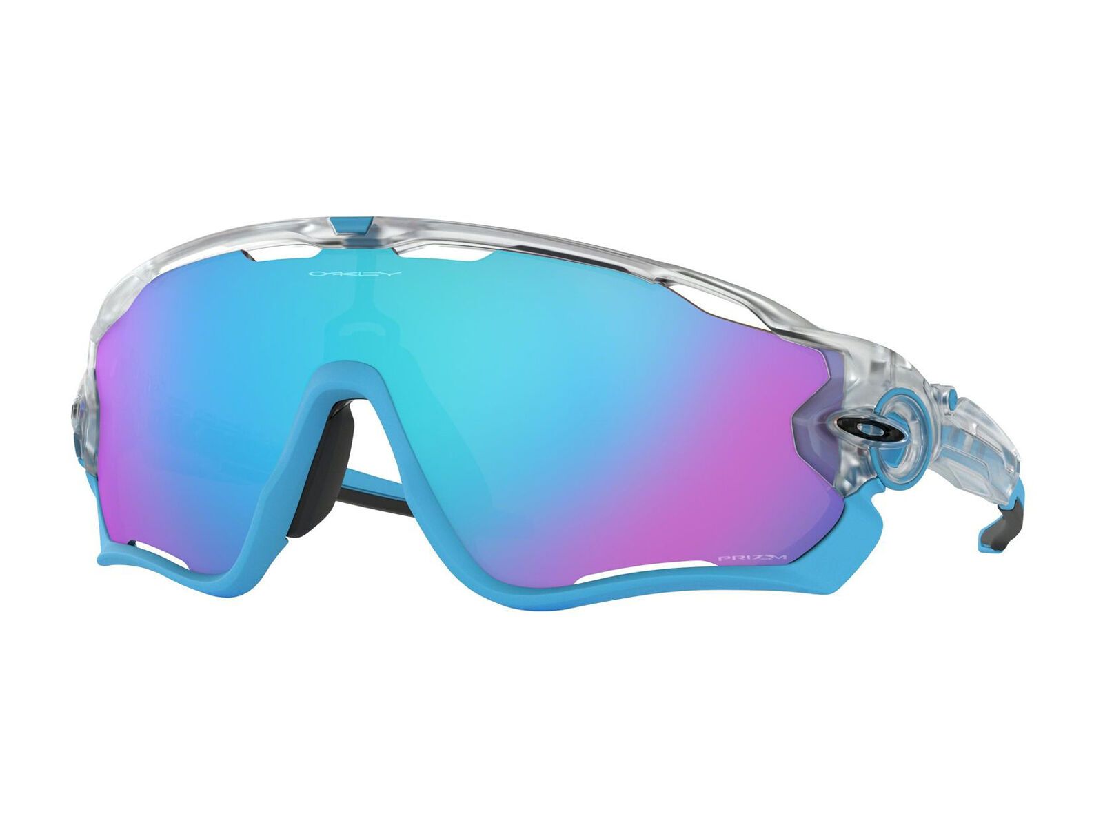 Oakley Jawbreaker Prizm Crystal Pop Collection, matte clear/Lens: prizm sapphire - Bild 1