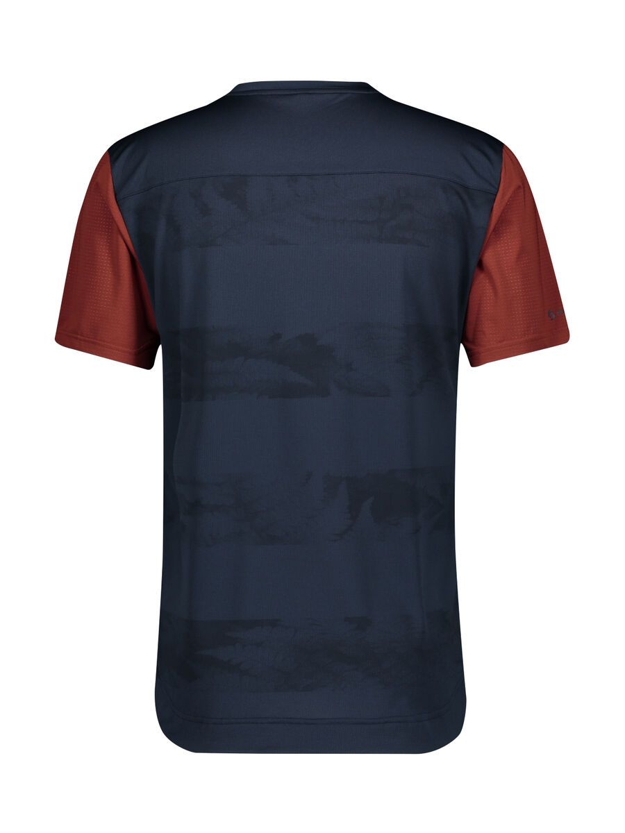 Scott Trail Flow S/SL Men's Shirt, midnight blue/rust red - Bild 2