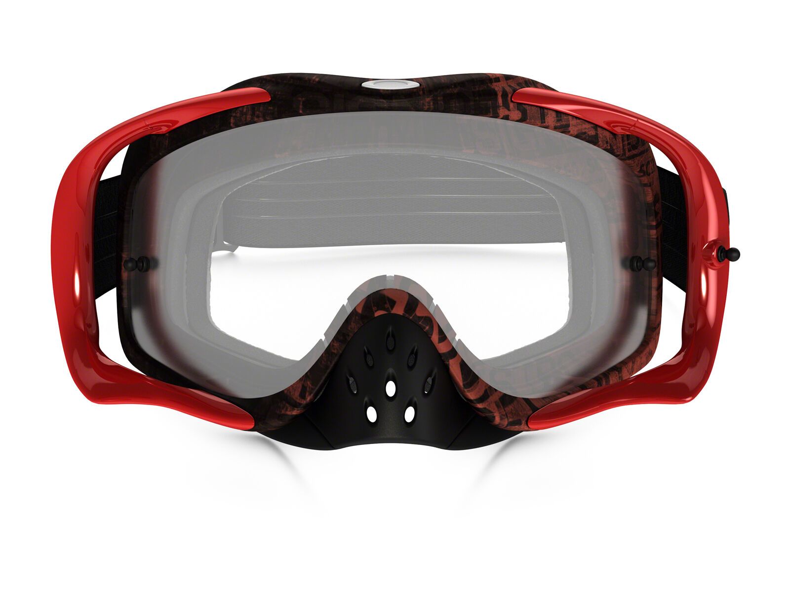 Oakley Crowbar MX, distress tagline red/purple/Lens: clear - Bild 2