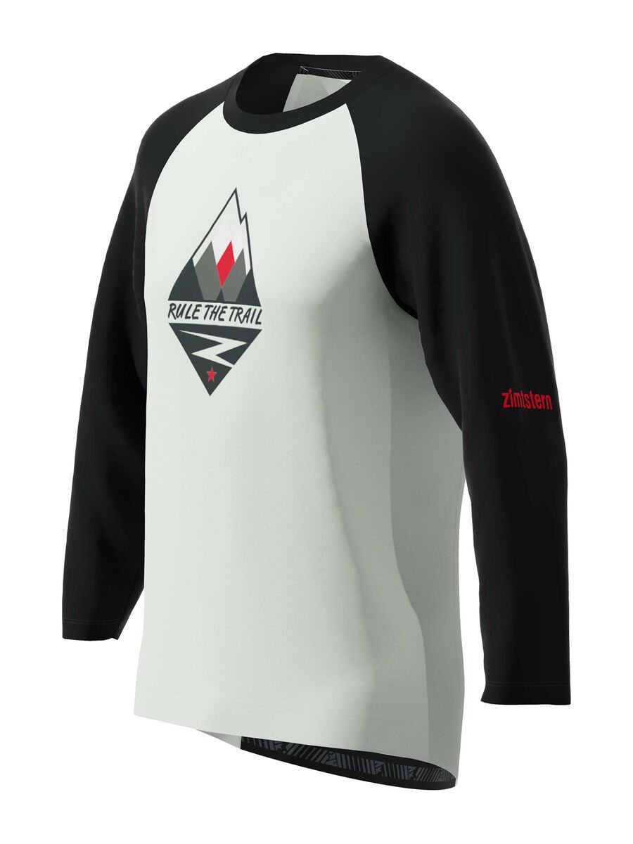 Zimtstern PureFlowz Shirt 3/4, glacier grey/pirate black/cyber red - Bild 2